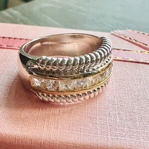 Two Tone Band Ring